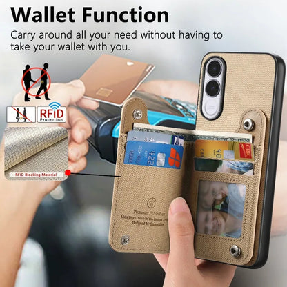 Flip Wallet Card Cover For Vivo V70 FE Leather Elasticity Wristband Magnetic Shockproof Case For Vivo V70FE Stand Phone Shell