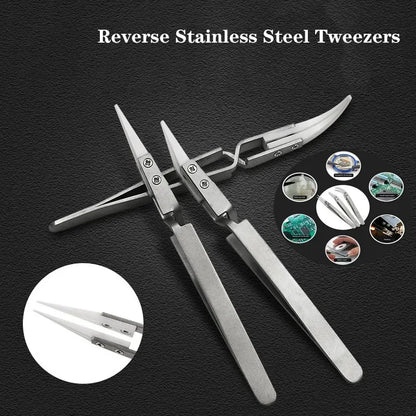 1/3 Pcs Ceramic Straight Tip Electronic Soldering Tweezers, Anti-Static Reverse Acid Resistant Precision Chuck Ceramic Tweezers