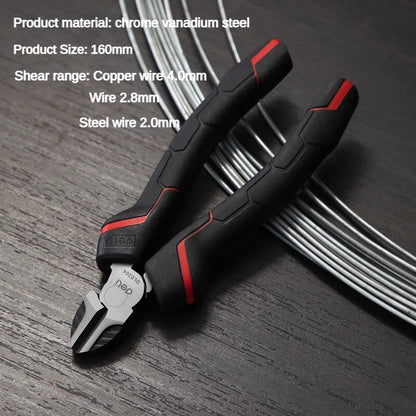 Deli 6" Multifunctional Universal Diagonal Pliers Needle Nose Pliers Hardware Tools Electrician Universal Wire Cutters