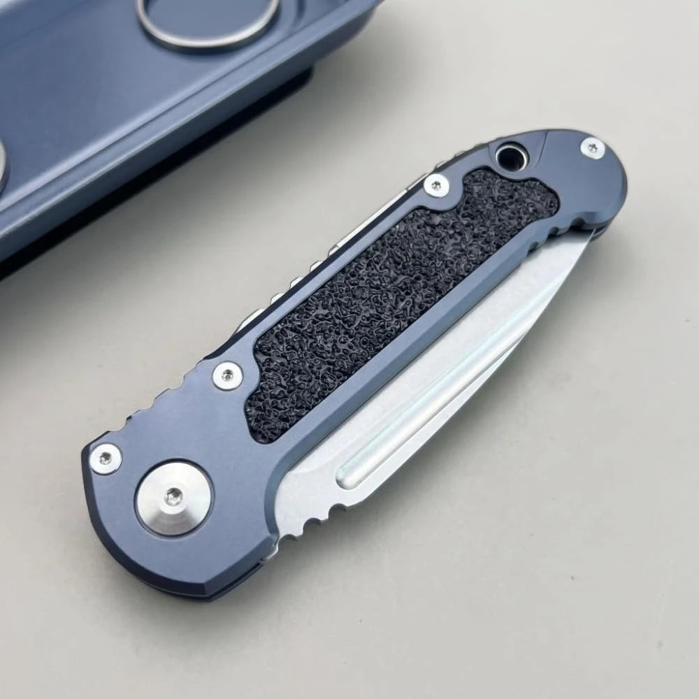 Gen III EDC Folding Pocket Knife D2 High Hardness Blade Sturdy Aluminium Handle with Pocket Clip One Hand Operation, Outdoor Fishing Camping Gear for Carry Daily