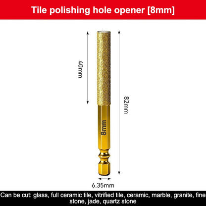 New·1/2/3/4Pcs Diamond Core Bits Dry Drilling Thread Hexagonal Shank Core For Ceramic Tile Granite Marble Grinding Heads·