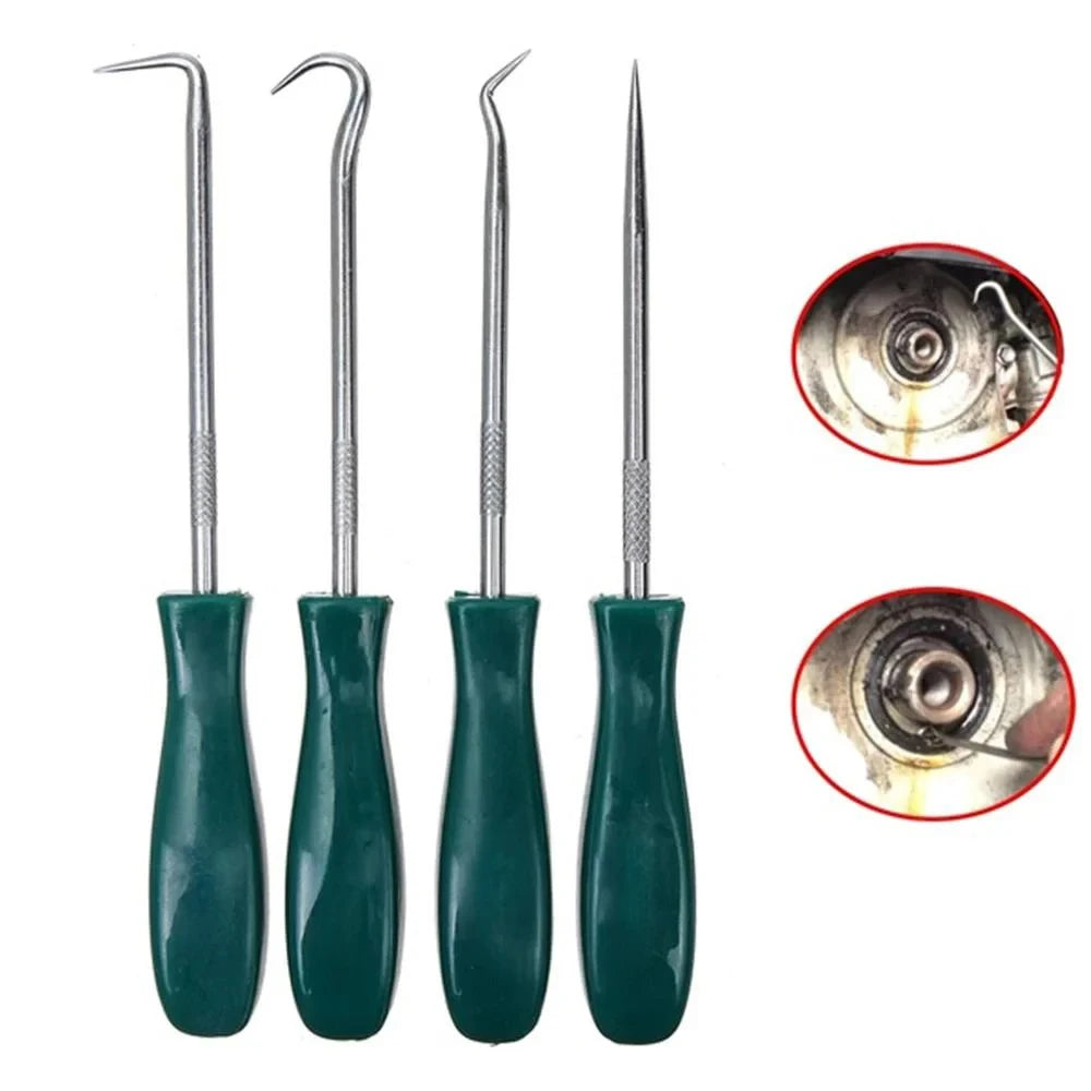 New 4Pcs 135mm Car Auto Vehicle Oil Seal Screwdrivers Set O-Ring Seal Gasket Puller Remover Pick Hooks Repair Tools for Car