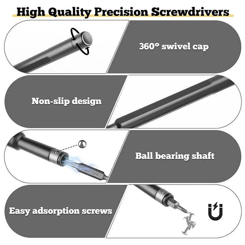 49 in 1 Precision Screwdriver Set Mini Precision Hand Tools for Computer, iPhone, iPad, Laptop, PS4, PS5, Xbox, Mobile Phone,