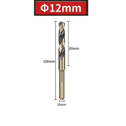 Portable 12mm-20mm Twist Drill HSS Spiral Cobalt Drill Bit Durable Round Shank Reduced Shank Drills