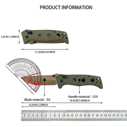EDC Mini Adamas 273 Knife with Pocket Clip Kitchen Fruit Cutting Tools Lightweight Portable Camping Fishing Outdoor Folding Knives