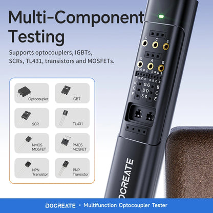 MO-81 Multifunction Optocoupler Tester 7-in-1 Component Checker For IGBT SCR TL431 NPN PNP NMOS PMOS Repair Diagnostic Tool