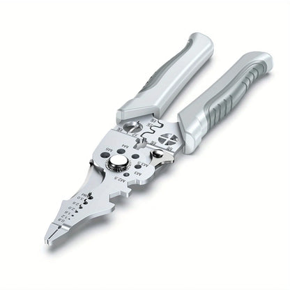 Multifunctional Electrician Pliers, 6-in-1 Wire Stripper Separator, Cutting and Crimping Tool for Cable Repair and Installation