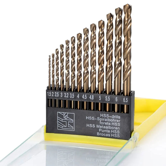 13PCS Metric Drill Bits Set (3/16”-1/2”) Tip Work for Glass Metal Tile Concrete Professional Masonry Drill Bits Tungsten Carbide
