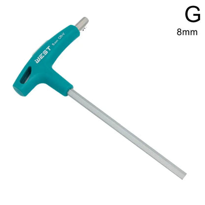 Professional Hex Allen Wrench with T-Handle 2mm 2.5mm 3mm 4mm 5mm 6mm 8mm 10mm Hexagonal Wrench Tools