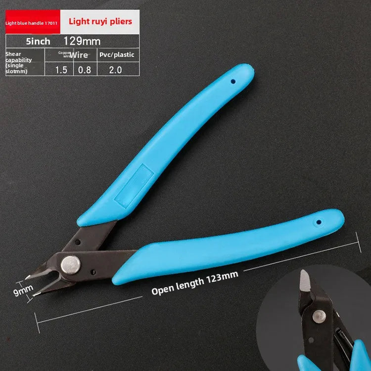 Mini Pointed Nose Pliers Model Pliers,1 Pair,Wire and Cable Cutter,Metal,Horizontal Pliers,Convenient, Durable and Reliable Tool