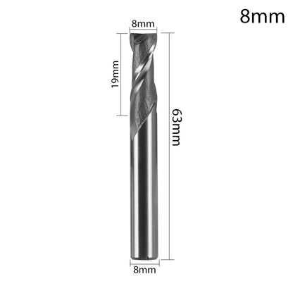 1/5pcs Steel 1-12mm Machine Tool Wood-Cutter Tools Woodworking Drill Bits CNC Straight Shank Milling Cutters Mill Cutter