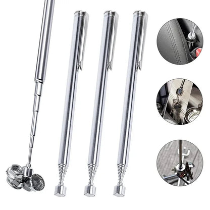 Mini Portable Telescopic Magnetic Pen Hand Portable Magnet Pick Up Tool Adjustable Pickup Rod Stick Picking Up Screws Nut Bolt