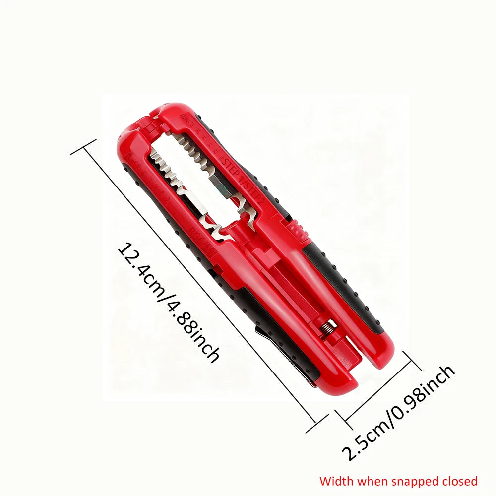 Multifunctional Cable Wire Stripper Cutter Pliers Hand Tool Hardware Tool Portable Anti-skid Handle Strip Pen Clip