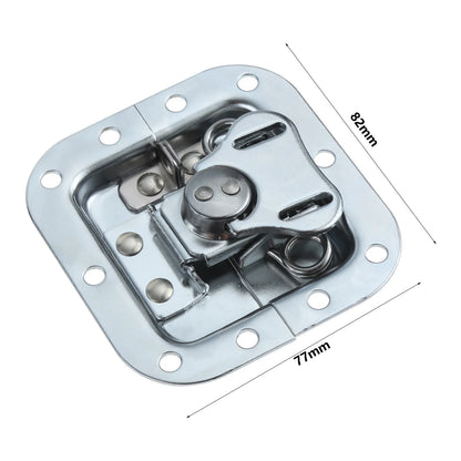 4 Sets 82*77mm Butterfly Lock Road Flight Case Tool Box Air Box Lock Luggage Butterfly Hasp Latch Hardware Fitting Padlockable