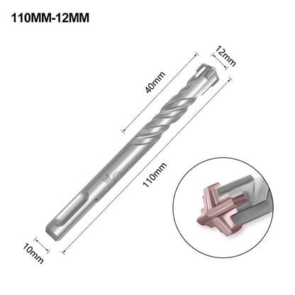 1Pcs 5/6/7/8/10/12mm Concrete SDS Plus Drill Bit 110mm 160mm 4 Cutters Electric Hammer Drill Bit Cross Tips Round Shank