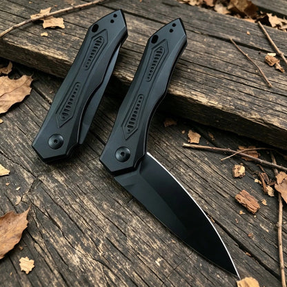 High Hardness 7800 Folding Knife D2 Blade Aluminum Alloy Handle EDC Outdoor Hiking Camping Mountain Climbing Jungle Exploration Multi‑functional Portable Tool
