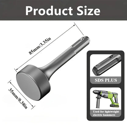 Steel Sds Plus Electric Hammer Drill Driver, Round Handle Chisel Socket, Durable Structure, Compatible with Hammers, Basic Work