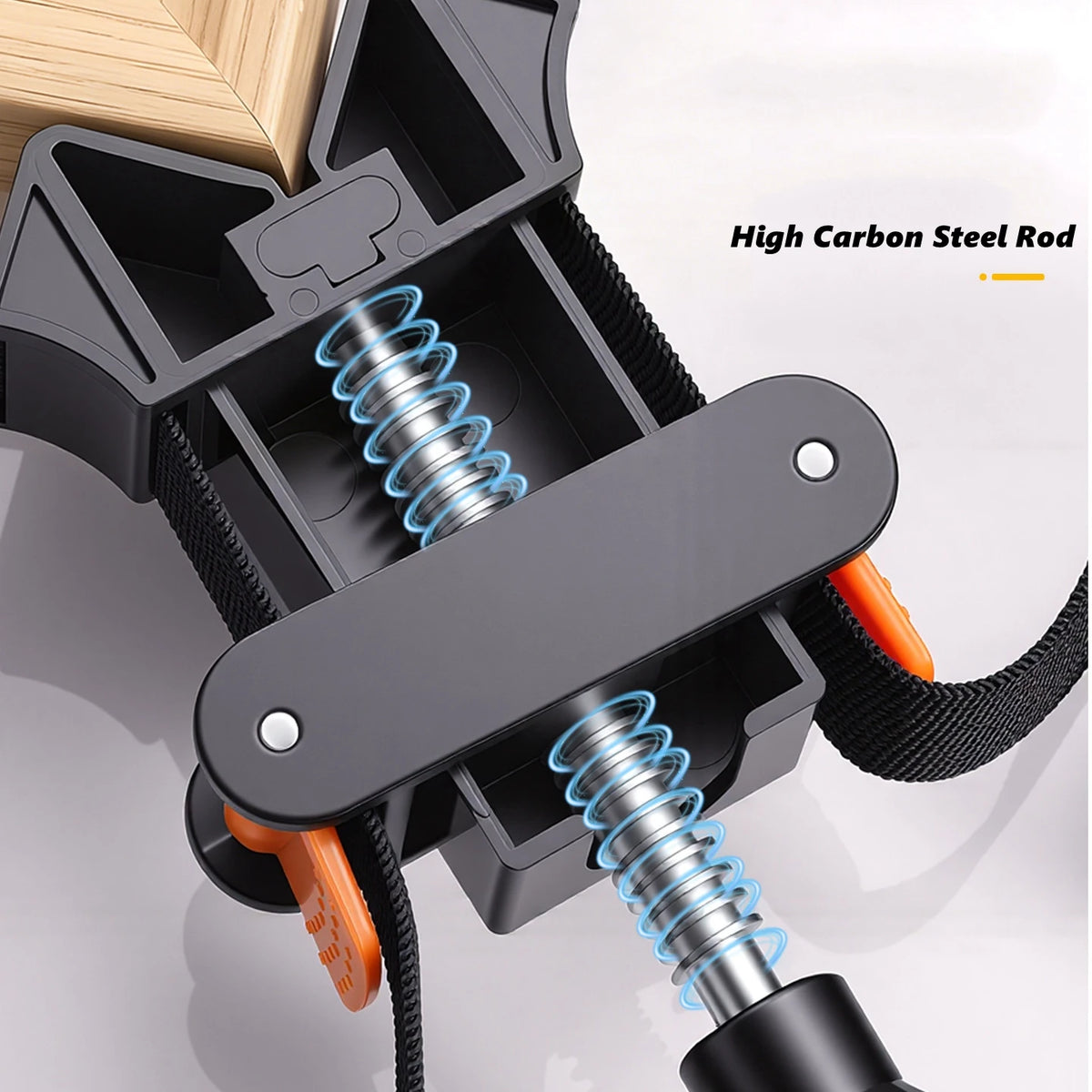 4M/6M 90 Degrees Right Angle Frame Clips Adjustable Corner Clamp Band Strap 4 Jaws Picture Frame Holder Woodworking Tools