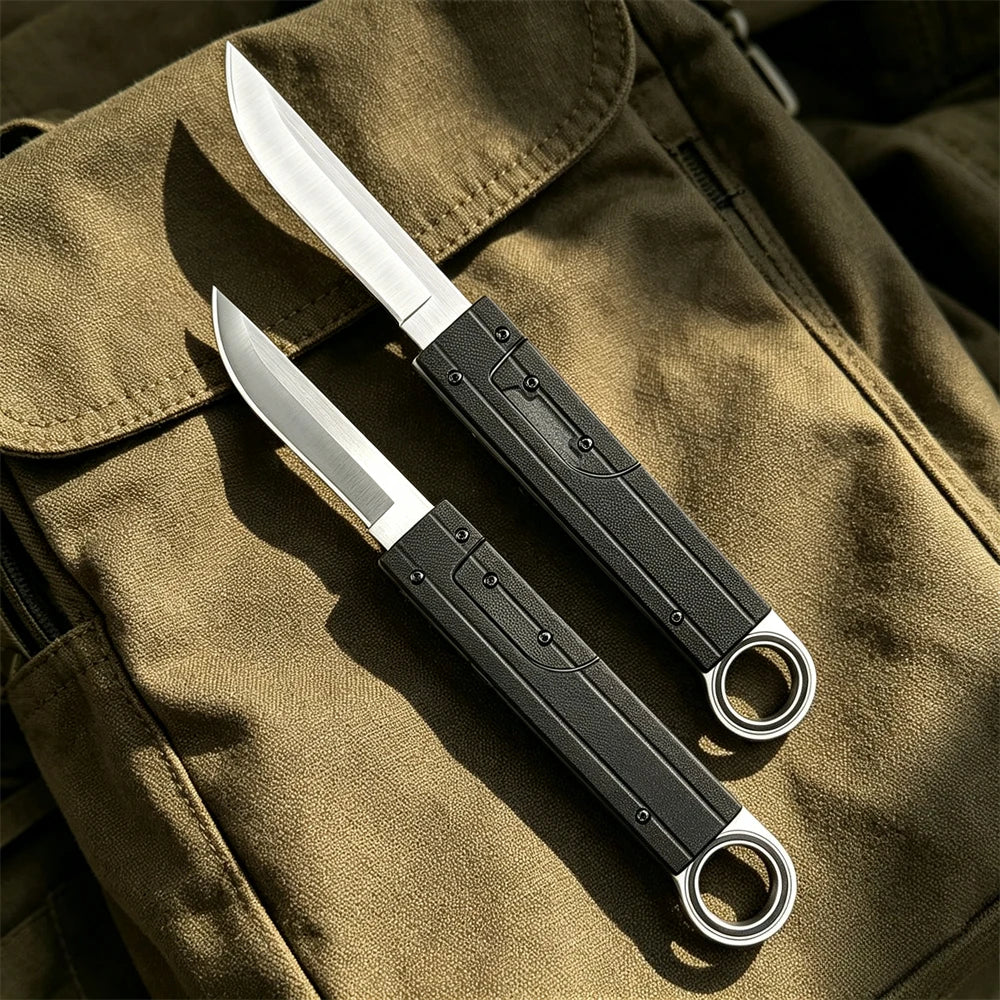 High Hardness Folding EDC Knife Lightweight Aluminum Handle All-Purpose Outdoor Tool for Camping Hunting Fishing Everyday Carry