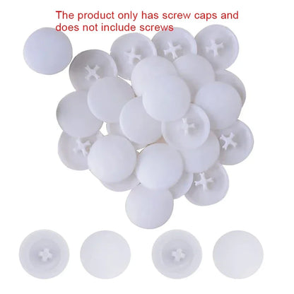 100 Pcs/bag Plastic Nuts Bolts Covers Exterior Protective Caps Practical Self-tapping Screws Decor Cover Furniture Hardware