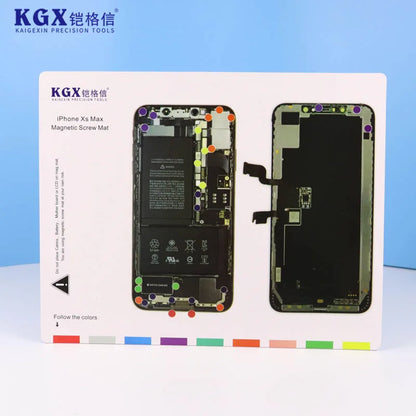 KGX Screw Storage Magnetic Pad Screw Memory Mat For iP X-15 ProMax Storage Screw Memory Positioning Maintenance Work Pad
