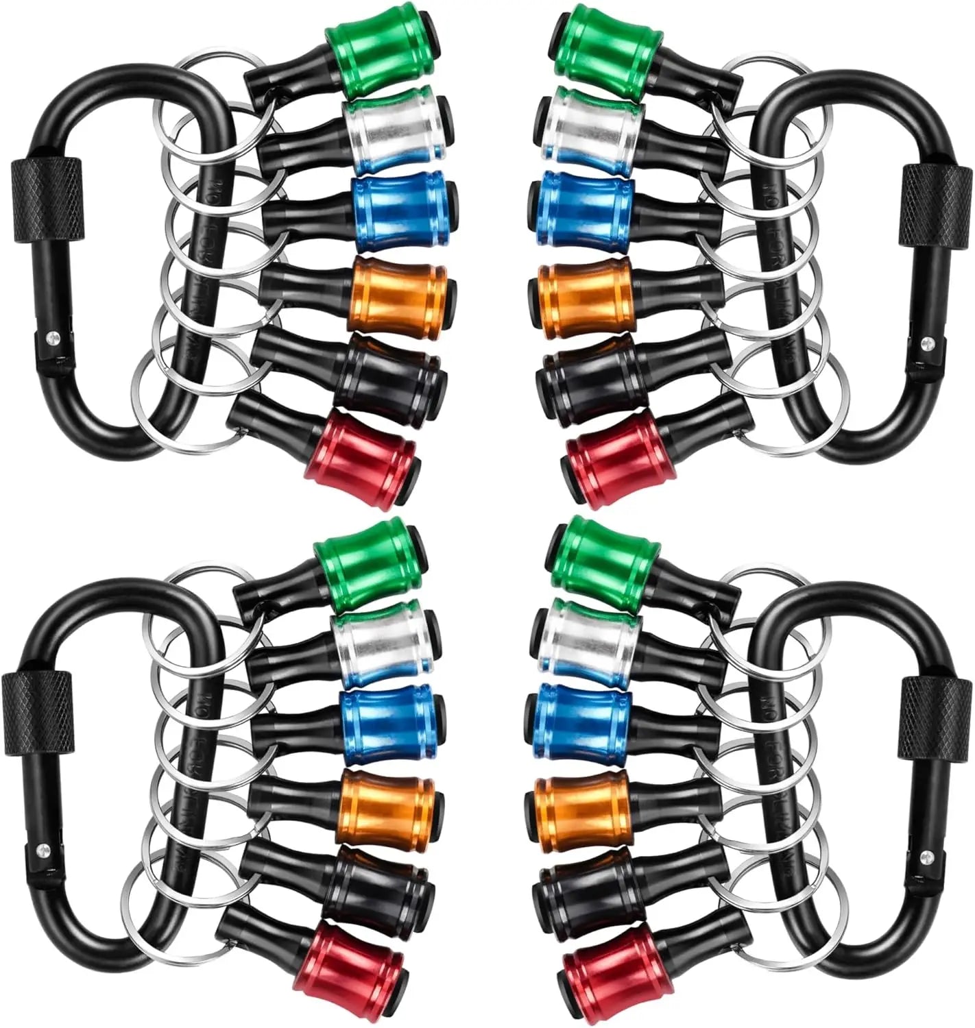 12PCS Bit Holders 1/4 Socket,Screwdriver Bit Holder for Impact Driver Drill Bit Keychain Extension Bar Quick Release Easy Change