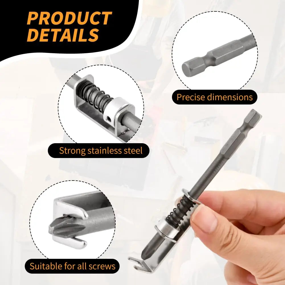 Rafford Screw Holder Drill Bit Phillips Anti-Drop Screwdriver Bit Fixing Clamp Set Suitable for Electric Drills, DIY Repair.