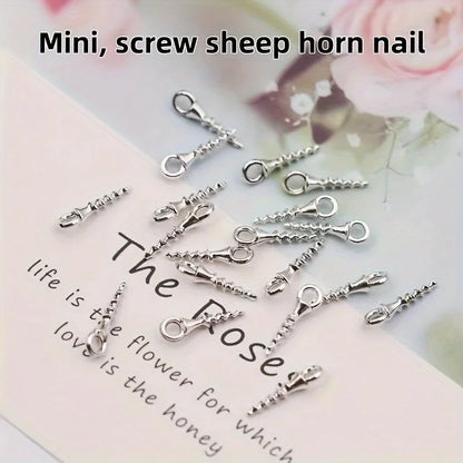 100 Mini DIY Metal Screws, Suitable for Walls, Wood, Pendant Tools, Accessories, Home Furnishings