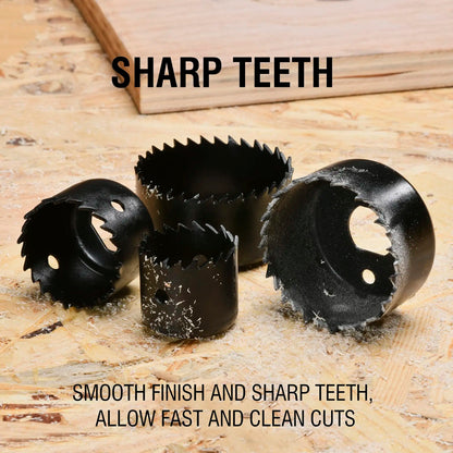 Hole Saw Set,Metal Core,6PCS Saw Cup Wood Crown, Drill Bit For Wood ,Woodworking Tools