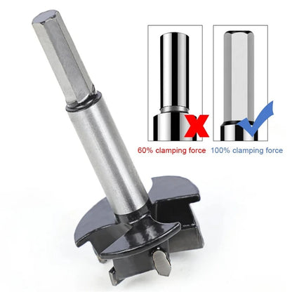 35mm Woodworking Hinge Hole Opener,Carbide Forstner Drill Bit,Drilling Tool for Plywood Gypsum Board Tabletop Door&Cabinet Board