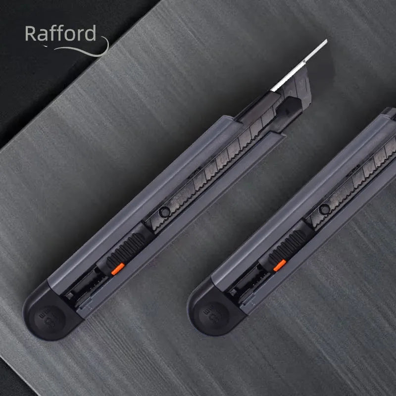 Rafford 0.79inch Stretch Utility Knife Paper Cutters Carbon Steel Blades Pocket Knife with Safety Lock Handicraft Tool Multifunc