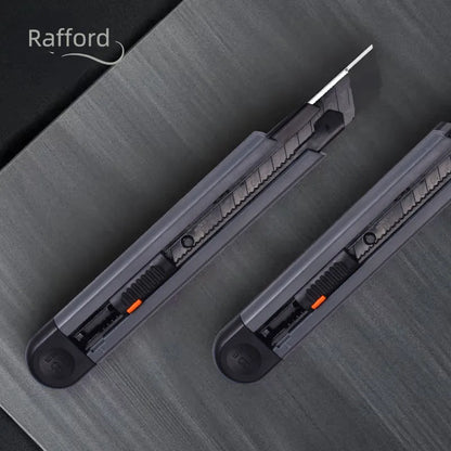 Rafford 0.79inch Stretch Utility Knife Paper Cutters Carbon Steel Blades Pocket Knife with Safety Lock Handicraft Tool Multifunc