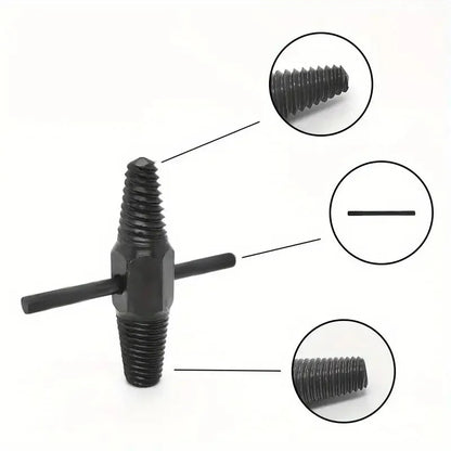 1Set Dual Purpose Pipe & Faucet Screw Extractor Tool for Removing Broken Stripped Or Damaged Bolts Home Repair Kit
