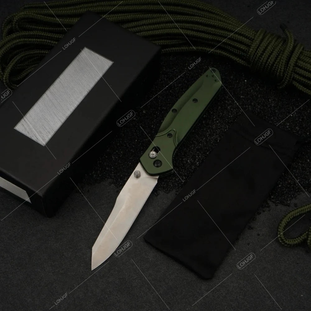Osborne S30V Satin Plain Blade BM 940 Folding Knife with Pocket Clip High-quality Outdoor Preferred Picnic Cutting Knives