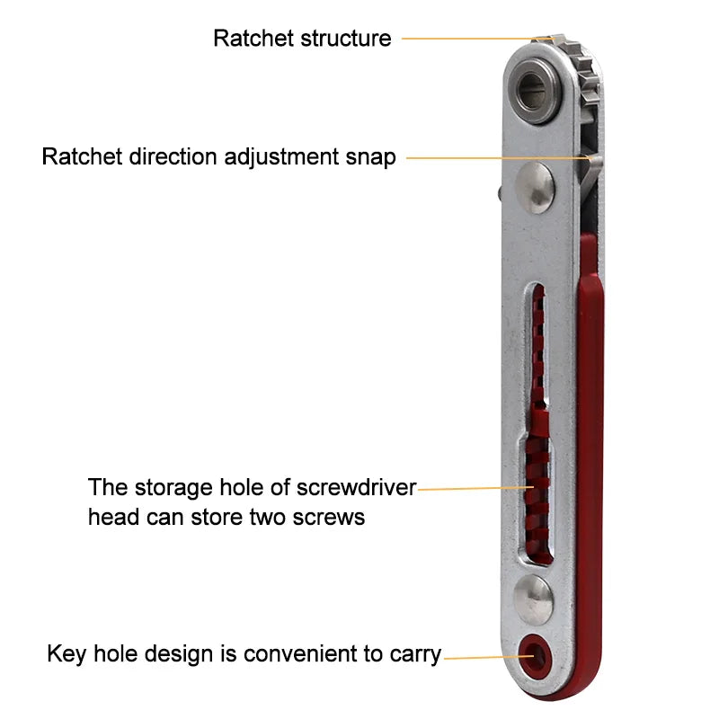 Mini Ratchet Wrench 1/4 Hex Torx Screwdriver