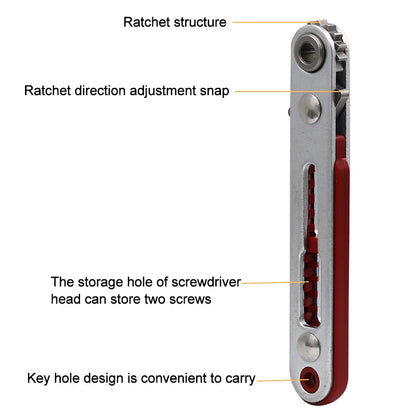Mini Ratchet Wrench 1/4 Hex Torx Screwdriver