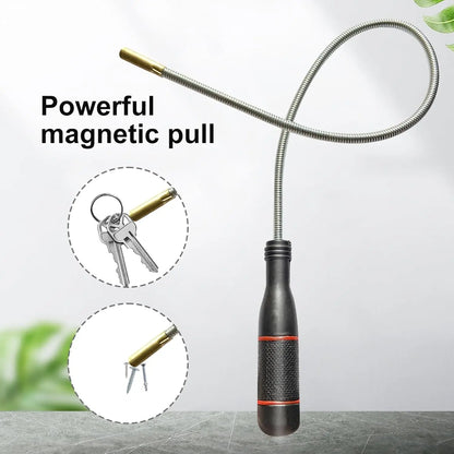 Flexible Magnetic Pickup Tool Telescopic Magnetic Pickup Tool with Pocket Clip for Picking Up Small Parts Key Screw Metal Object