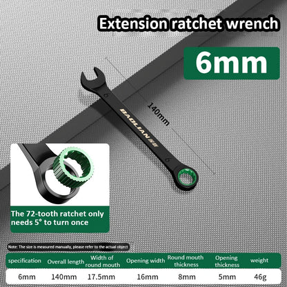 Dual-Purpose Wrench Fast Plum Blossom Ratchet Wrench Industrial Grade 72 Tooth Labor-Saving, Fast and Durable Dual-use Wrench