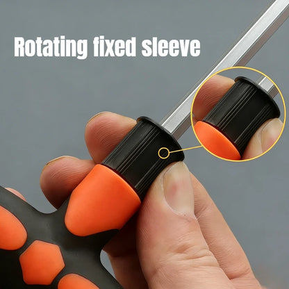 Multifunctional Screwdriver and Socket Set T-shape Handle Torx Hex Cross Flat Bits Household Repair Hand Tools for DIY