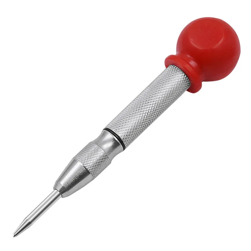 Automatic center punching woodworking marking tool, metal drill bit woodworking pressing teeth fixed-point punching marking tool