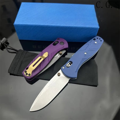 BM 585 Knife Mini-Barrage Assisted Folding Knife Outdoor Hunting Camping Survival Pocket EDC Tool Multitools Hand Knife