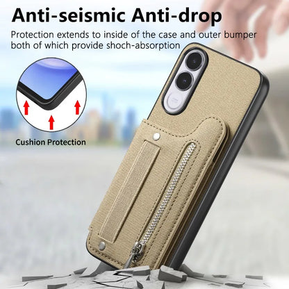 Flip Wallet Card Cover For Vivo V70 FE Leather Elasticity Wristband Magnetic Shockproof Case For Vivo V70FE Stand Phone Shell