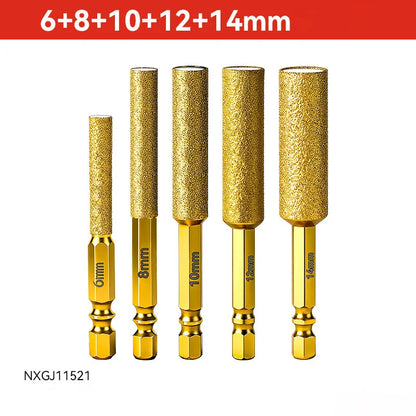Brazed Diamond Core Bits Hex Shank Dry Drilling For Tile Marble Glass Grinding Hole Saw Edging Trimming Power Tool Accessories