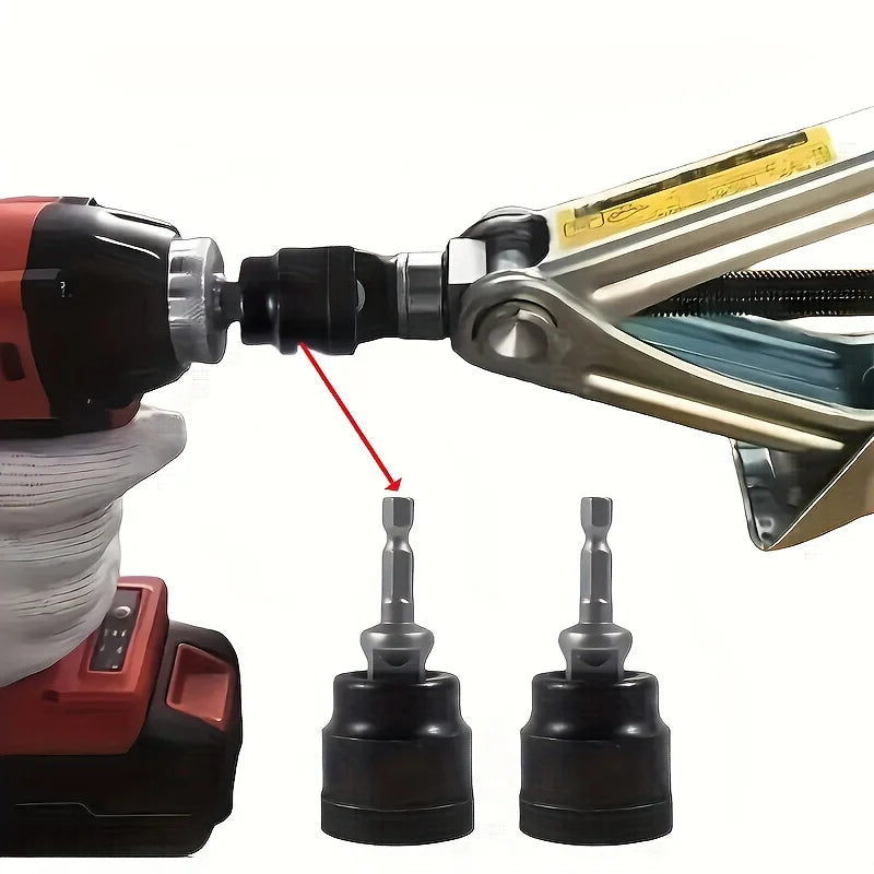 Car Jack Special Socket Wrench, Electric Drill Power Wrench for Easy Removal Tool with Lifting Assistance, Home Car Repair Tool