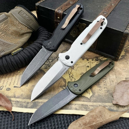 Best-Selling Model 4300 Folding Knife with D2 Steel Blade and G10 Handle—Everyday Adventure, Cutting, Outdoor Pocket Knife, Hiking, Rescue, and Multi-Purpose Tool