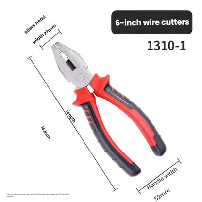 6 Inch 8 Inch Pliers Set, Needle Nose Pliers, Diagonal Cutting Pliers, Wire Cutters, Multifunctional Hand Tools for Electrician