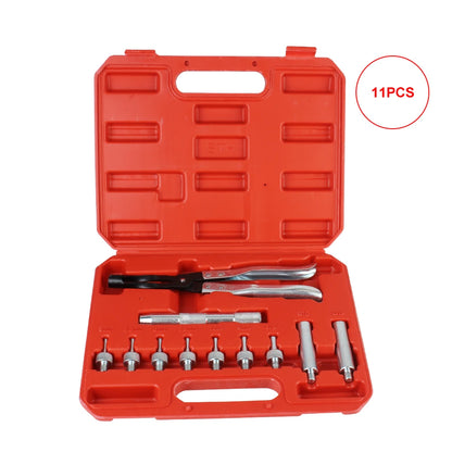 1/11pcs Oil Seal Adapter Socket Set Car Engine Camshaft Valve Stem Disassembly Repair Kit Oil Seal Clamp Pliers Auto Accessories