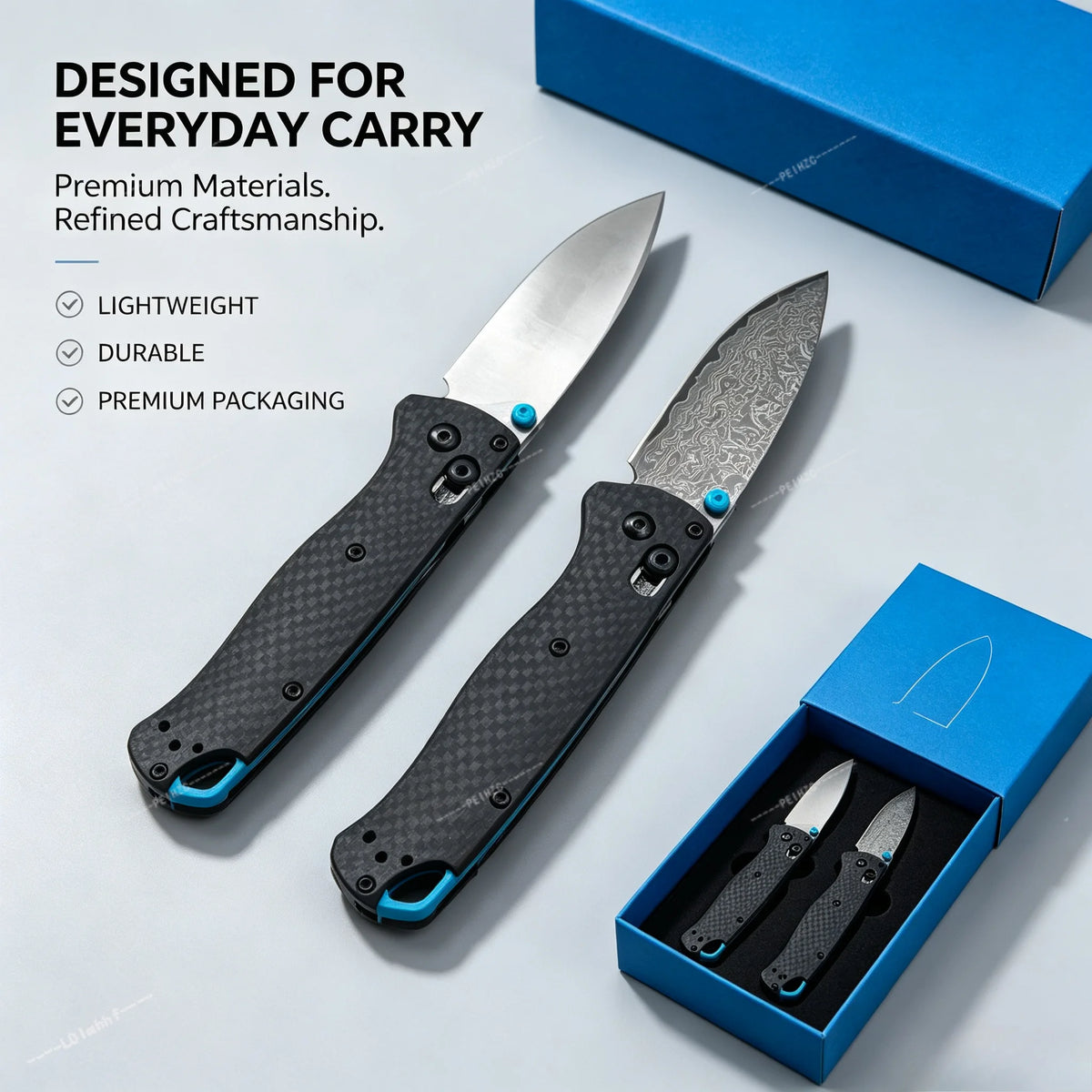 BM 485+535 Portable Multi-functional Tool - Compact EDC Pocket Knife, Featuring Ergonomic Handle, Lightweight and Durable, Suitable for Camping and Fishing.