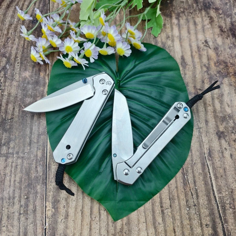 CR Durable Folding Knife 440C Blade 420 Steel Handle Handmade Suitable for Outdoor Camping Daily Emergency Carrying Men's Gifts.