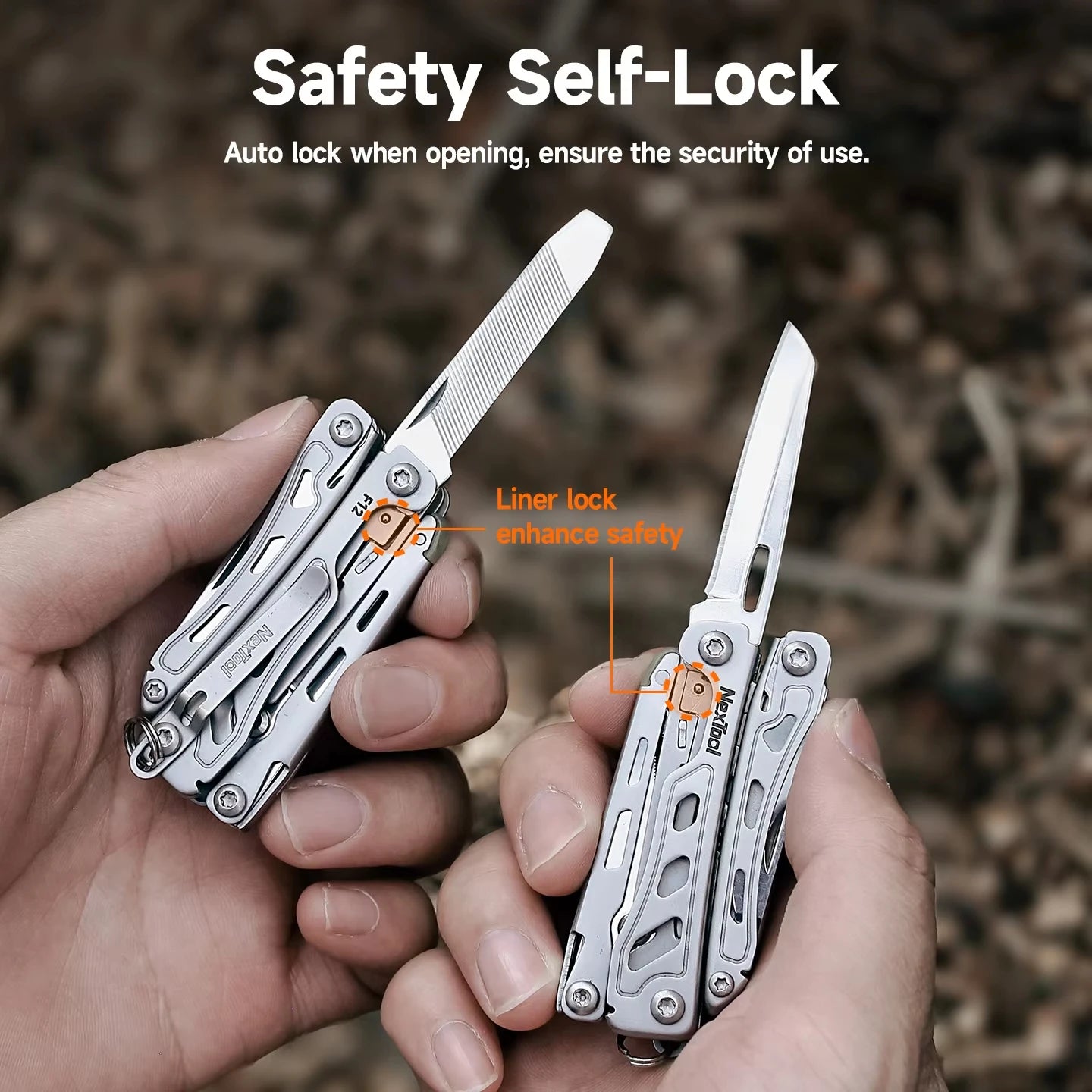 NexTool Keychain Mini Flagship F12 Folding Multi Tool 13 In 1 Screwdriver Pliers File Ruler Bottle Opener Scissors EDC Hand Tool